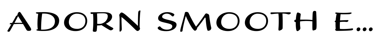 Adorn Smooth Expanded Sans